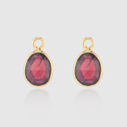 Manhattan Gold and Garnet Interchangeable Gemstone Drops
