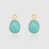 Manhattan Gold and Amazonite Interchangeable Gemstone Drops