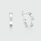 Ortigia Amazonite and Sterling Silver Disc Hoop Earrings
