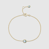 Bilbao Birthstone Gold Vermeil Bracelet