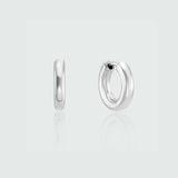 Fernshaw Mini Silver Huggie Hoop Earrings