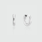 Fernshaw Mini Silver Huggie Hoop Earrings