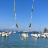 Necklaces & Pendants - Hampton Multi Emerald & Gold Vermeil Necklace