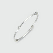 St Ives Sterling Silver Knot Bangle