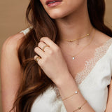 Mini Manhattan Freshwater Pearl and 18ct Gold Vermeil Bracelet