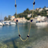 Necklaces & Pendants - Hampton Multi Sapphire & Gold Vermeil Necklace
