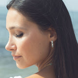 Ortigia Amazonite and Sterling Silver Disc Hoop Earrings