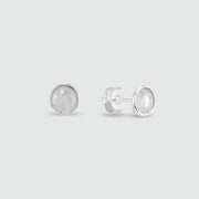 Savanne Sterling Silver & Moonstone Stud Earrings