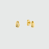 Moka Shell Gold Vermeil Stud Earrings