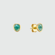 Hampton Emerald & Gold Vermeil Gemstone Stud Earrings