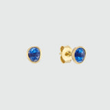 Hampton Sapphire & Gold Vermeil Gemstone Stud Earrings