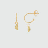 Salina Hampton Gold Lemon Interchangeable Drop Earrings