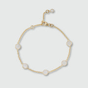 Antibes Moonstone and Gold Vermeil Bracelet