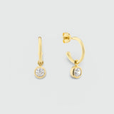 Manhattan Gold Interchangeable Drop Earrings