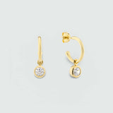 Manhattan Gold Interchangeable Drop Earrings
