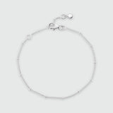 Barbican Sterling Silver Beaded Bracelet