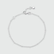 Barbican Sterling Silver Beaded Bracelet