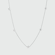 Alta Sterling Silver Multi Star Necklace