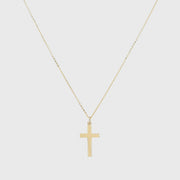 Arundel 9ct Gold Cross Pendant Necklace-Auree Jewellery