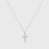 Arundel Sterling Silver Cross Pendant Necklace-Auree Jewellery