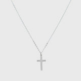 Arundel Sterling Silver Cross Pendant Necklace-Auree Jewellery
