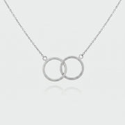Kelso 9ct White Gold Rings Necklace