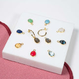 Manhattan Gold Interchangeable Gemstone Drops-Auree Jewellery