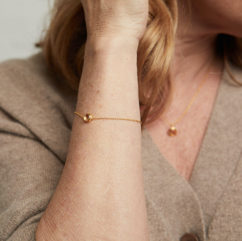 Brooklyn Citrine & Gold Vermeil Bracelet-Auree Jewellery