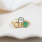 Brooklyn Citrine Gold Vermeil Ring