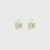 California Cushion Blue Topaz Interchangeable Drops