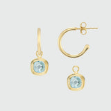 California Gold Interchangeable Gemstone Earrings