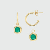 California Gold Interchangeable Gemstone Earrings