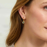 Manhattan Gold Hoop Earrings with Interchangeable California Drop
