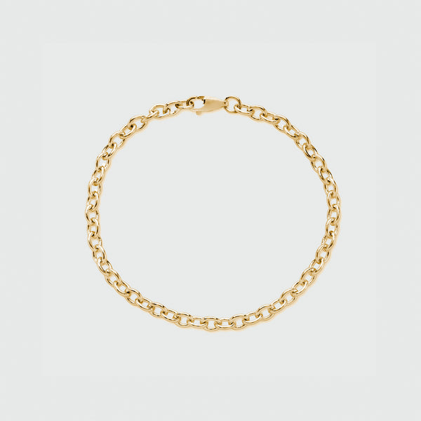 Cathcart Gold Vermeil Oval Belcher Bracelet-Auree Jewellery
