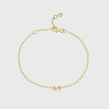 Deia Gold Vermeil Single Kiss Bracelet-Auree Jewellery