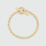Fernshaw Yellow Gold T-Bar Belcher Bracelet