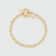 Fernshaw Yellow Gold T-Bar Belcher Bracelet