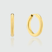 Fernshaw Gold Vermeil Polished Hoop Earrings