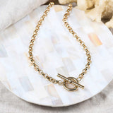 Necklaces & Pendants - Fernshaw Gold Vermeil T-bar Necklace