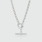 Fernshaw Sterling Silver T-bar Necklace