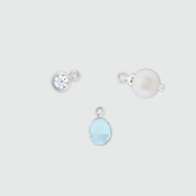 Manhattan Interchangeable Silver Drops (for Manhattan Hoops)