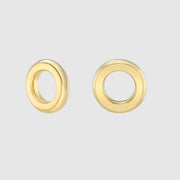 Auree x @theeditbutton Gold Chunky Circle Drops-Auree Jewellery