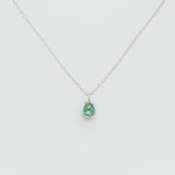 Mini Manhattan Emerald & Silver Necklace