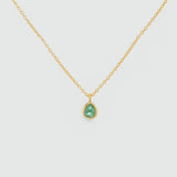Mini Manhattan Emerald & Gold Vermeil Necklace