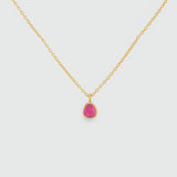 Mini Manhattan Ruby & Gold Vermeil Necklace