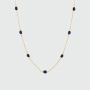 Hampton Multi Sapphire & Gold Vermeil Necklace