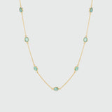 Hampton Multi Emerald & Gold Vermeil Necklace