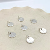 Pre-Engraved Sterling Silver Initial Pendants - B, C, D, M, N, O, Q, R, T, U, V, W, Y
