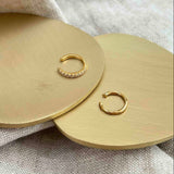 Dovehouse Cubic Zirconia and Gold Vermeil Ear Cuff