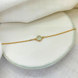 Bracelets & Bangles - Aurora Aqua Chalcedony & Gold Vermeil Bracelet